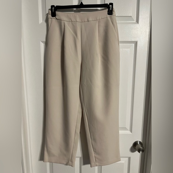 MOTF Pants - MOTF pleated ivory pants